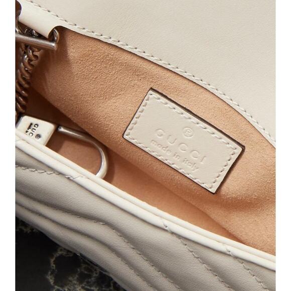 GUCCI Marmont 2.0 GG logo chain quilted leather belt bag - Picture 5 of 5